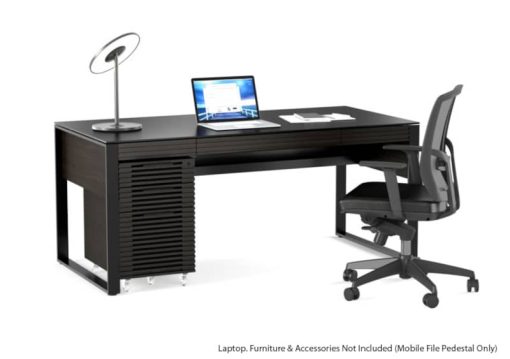 BDI Corridor 6507 Charcoal Stained Ash Mobile File Pedestal - Image 2