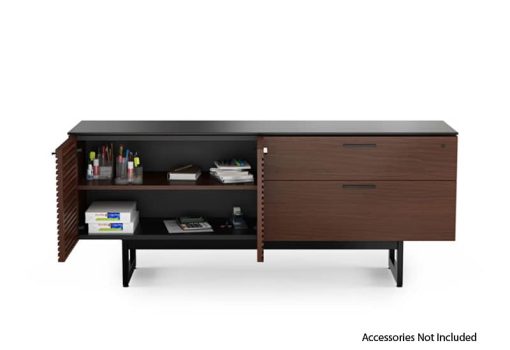 BDI Corridor 6529 Chocolate Stained Walnut Storage Credenza - Image 3