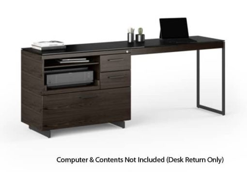 BDI Sequel 20 6112 Charcoal And Black Desk Return - Image 3