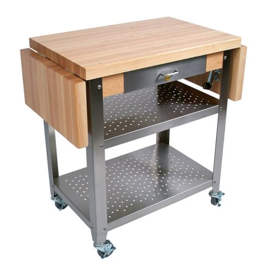 John Boos & Co. Cucina Elegante Hard Maple Top Cart - Image 3