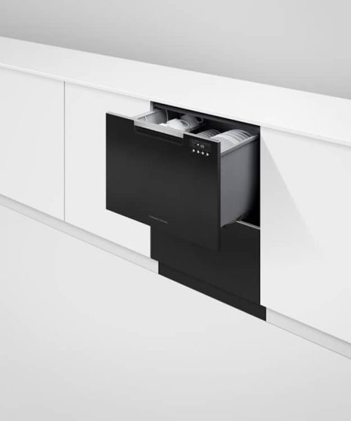 Fisher & Paykel Series 7 24" Black Tall Double DishDrawer Dishwasher - Image 3