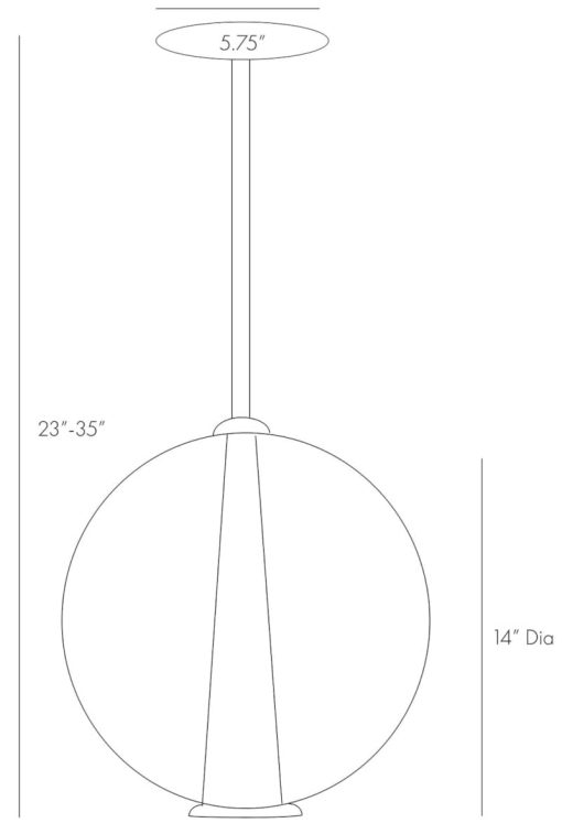 Arteriors Caviar Clear Adjustable Large Pendant - Image 3