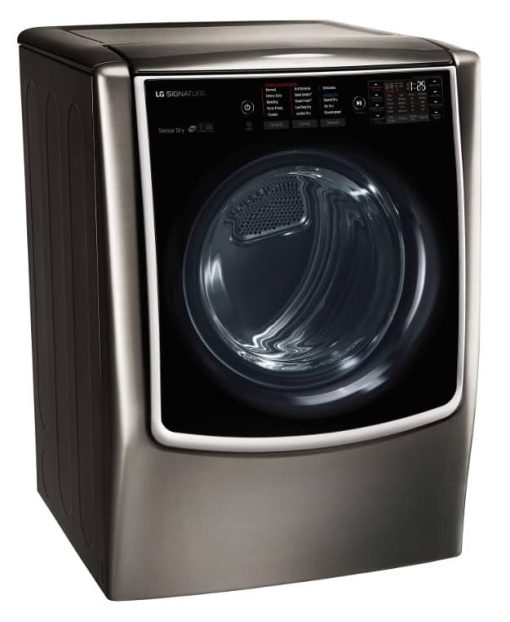 LG SIGNATURE 9 Cu. Ft. Black Stainless Steel Large Smart Wi-Fi Enabled Gas Dryer With TurboSteam - Image 3