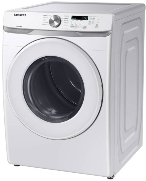 Samsung ADA 7.5 Cu. Ft. White Front Load Electric Long Vent Dryer With Sensor Dry - Image 3