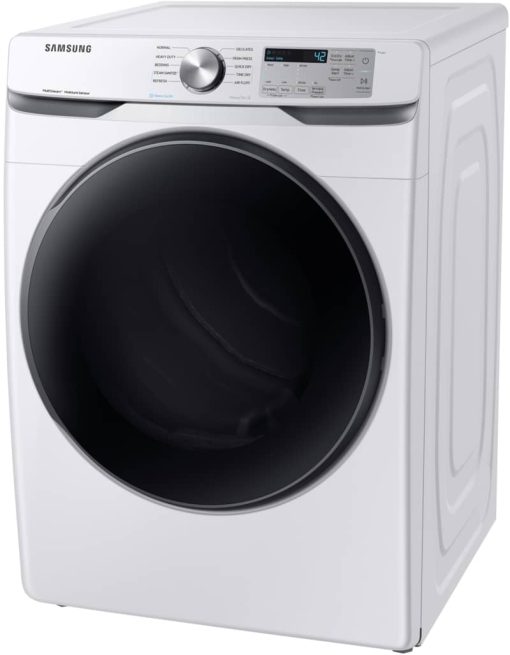 Samsung 7.5 Cu. Ft. White Front Load Electric Dryer With Steam Sanitize+ - Image 3