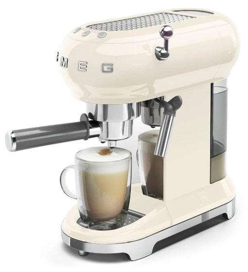 Smeg 50's Retro Style Cream Espresso Machine - Image 2
