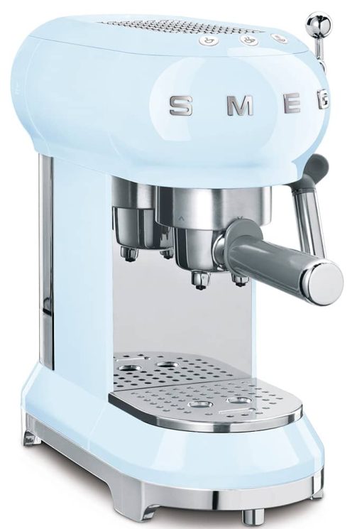 Smeg 50's Retro Style Pastel Blue Espresso Machine - Image 3