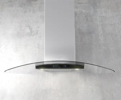 Elica Como 36" Stainless Steel & Black Glass Range Hood - Image 4