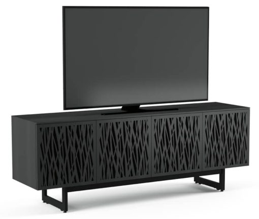 BDI Elements Wheat Charcoal Stained Ash Media with Quad-Width Storage Cabinet - Image 3