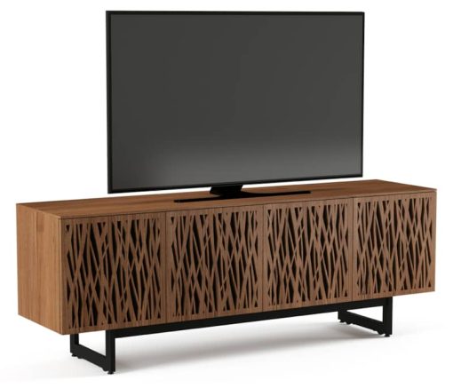 BDI Elements Wheat Natural Walnut Media with Quad-Width Storage Cabinet - Image 3
