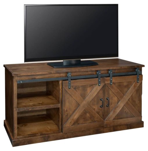 Legends Furniture 66" Aged Whiskey Farmhouse TV Console - Image 3