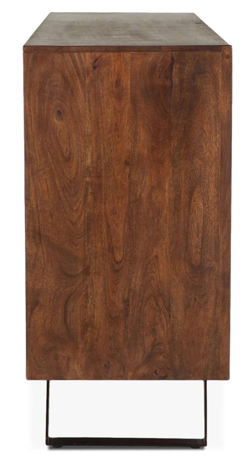 Home Trends & Design London Loft 71" Walnut Dresser - Image 4