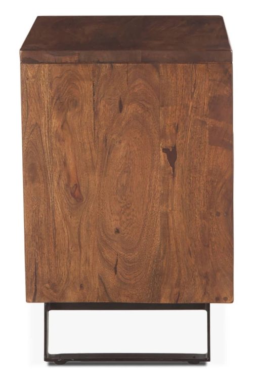 Home Trends & Design London Loft 23" Walnut Night Chest - Image 3