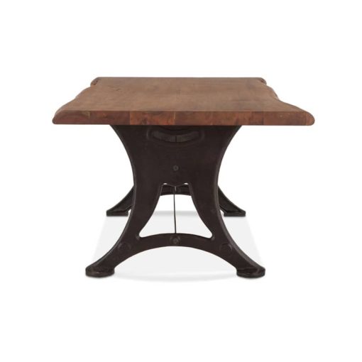 Home Trends & Design Organic Forge 94" Raw Walnut Dining Table - Image 3