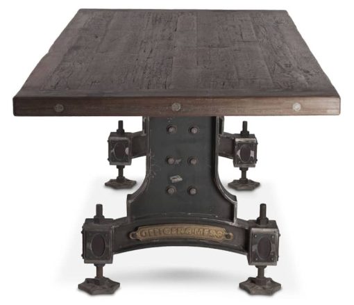 Home Trends & Design Old Mill 86" Reclaimed Wood Dining Table - Image 3