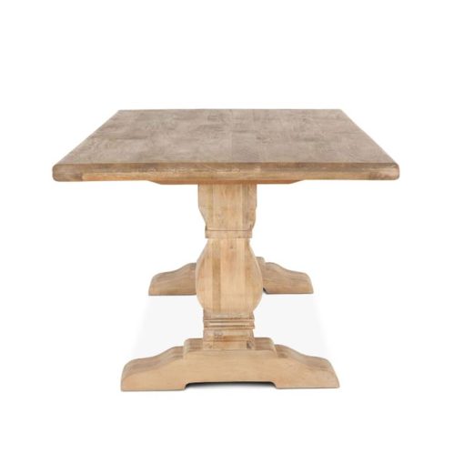 Home Trends & Design San Rafael 84"  Antique Oak Rectangle Dining Table - Image 3