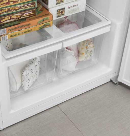 GE 21.3 Cu. Ft. White Garage Ready Frost-Free Upright Freezer - Image 3