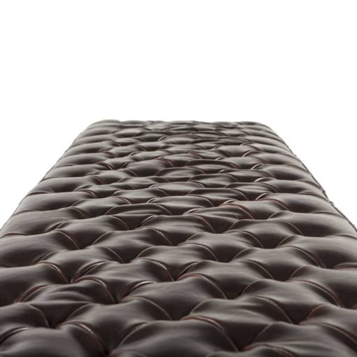 Home Trends & Design D'Orsay 81" Leather Bench - Image 3