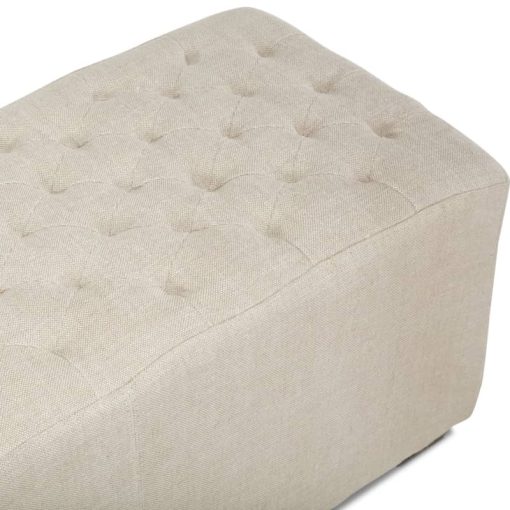 Home Trends & Design D'Orsay 81" Linen Bench - Image 3