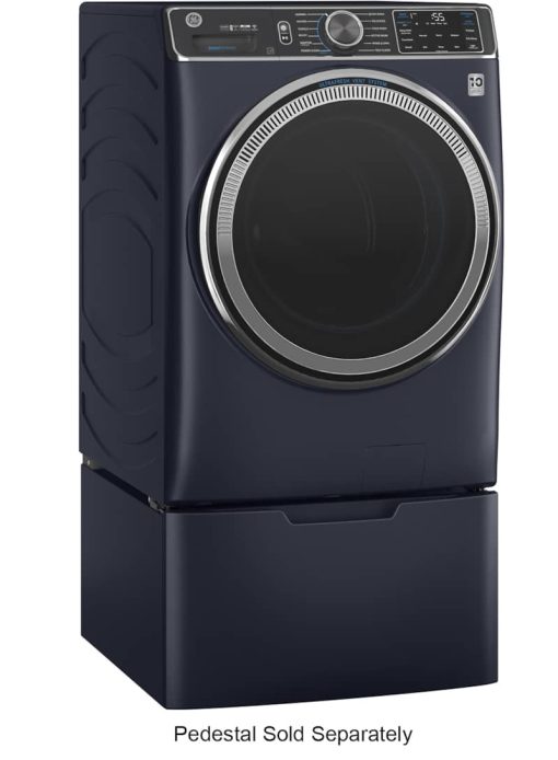 GE ADA 5 Cu. Ft. Sapphire Blue Smart Front Load ENERGY STAR Steam Washer With SmartDispense UltraFresh Vent System With OdorBlock And Sanitize + Allergen - Image 3