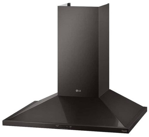 LG 30" Black Stainless Steel Wall Mount Chimney Hood - Image 3