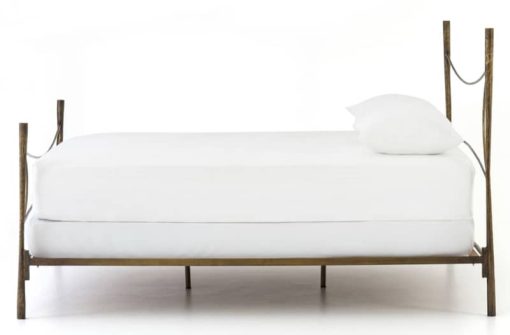 Four Hands Element Collection Westwood Antique Brass Queen Bed - Image 3