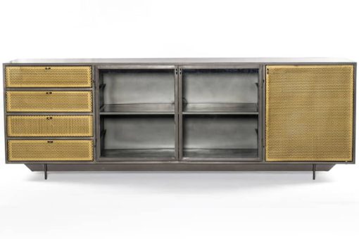 Four Hands Rockwell Collection Gunmetal Hendrick Media Console - Image 2