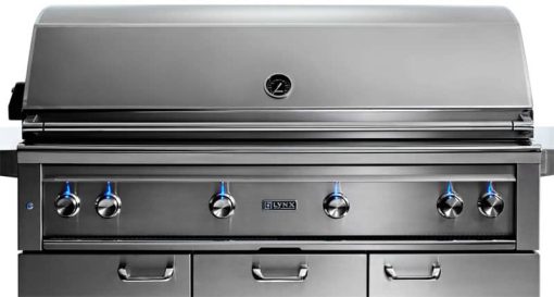 Lynx Professional 54" Stainless Steel Freestanding Natural Gas Grill With 1 Trident Infrared Burner And 3 Ceramic Burners And Rotisserie - Image 3
