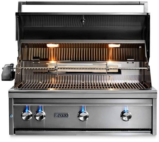 Lynx Professional 36" Stainless Steel Built-In Natural Gas Grill With All Trident Burners, FLAMETRAK And Rotisserie - Image 3