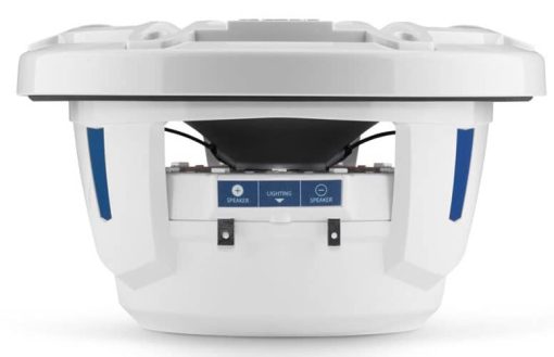 JL Audio M6 Series 7.7" Gloss White Marine Coaxial Speakers (Pair) - Image 3