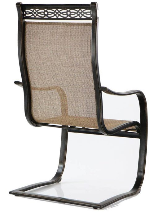 Hanover Manor 7-Piece Dining Set With Six C-Spring Chairs And A 60 In. Cast-Top Dining Table - Image 3