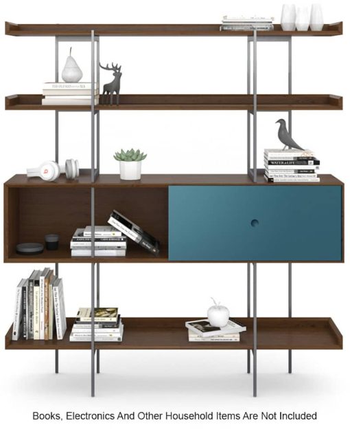 BDI Margo 5201 Toasted Walnut And Marine Modern Display And Shelf - Image 3