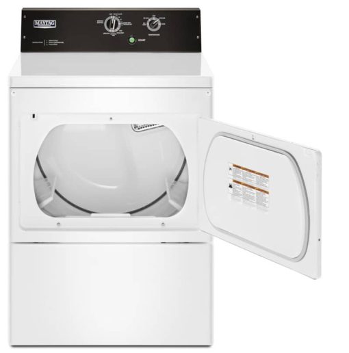 Maytag 7.4 Cu. Ft. White Commercial-Grade Residential Gas Dryer - Image 3