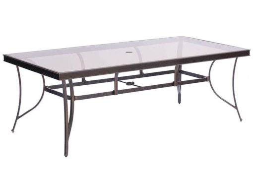 Hanover Monaco 7-Piece Dining Set With Six Sling-Back Swivel Rockers And One Extra Large Glass-Top Dining Table - Image 3