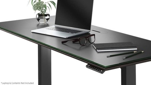 BDI Sequel 20 6151 Charcoal Stained Ash 60" x 24" Lift Standing Desk - Image 3