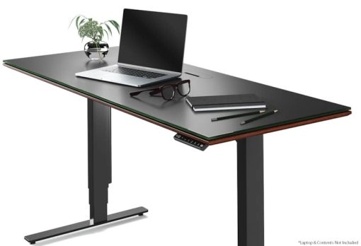 BDI Sequel 20 6151 Chocolate Stained Walnut 60" x 24" Lift Standing Desk - Image 3