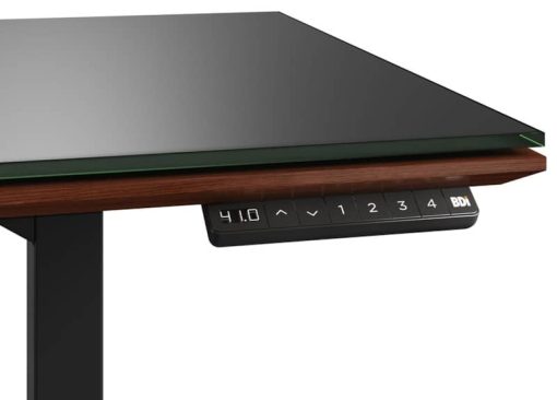 BDI Sequel 20 6152 Chocolate Stained Walnut 66" x 30" Lift Standing Desk - Image 3