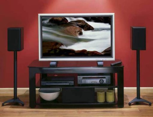 Sanus 3 Shelf Video Stand - Black Finish - Image 3