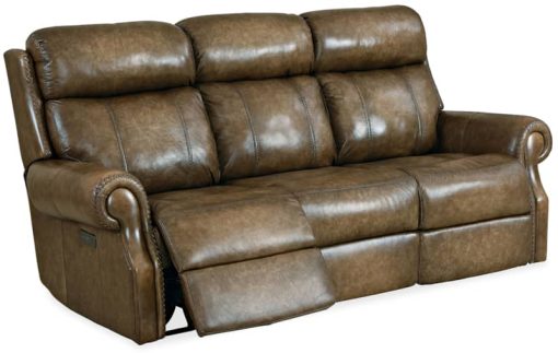 Hooker Furniture Living Room Brooks Power Sofa With Power Headrest - Image 3