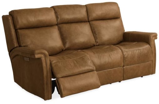 Hooker Furniture Living Room Poise Power Recliner Sofa With Power Headrest - Image 3