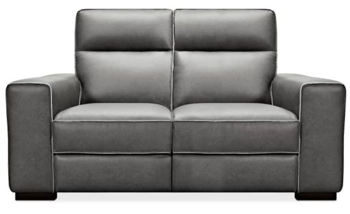 Hooker Furniture Living Room Braeburn Leather Loveseat With Power Recline And Power Headrest - Image 3