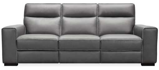 Hooker Furniture Living Room Braeburn Leather Sofa With Power Recline And Power Headrest - Image 3
