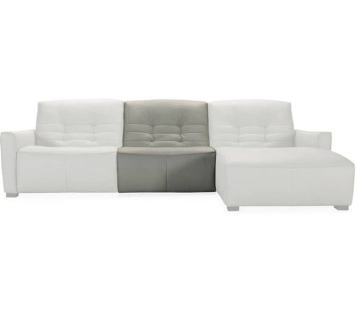 Hooker Furniture Living Room Grey Reaux 6-Piece Power Recline Sectional With 3 Power Recliners - Image 3