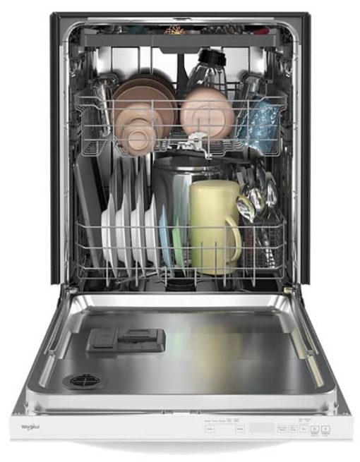Whirlpool 24" White Large Capacity Dishwasher With 3rd Rack - Image 3