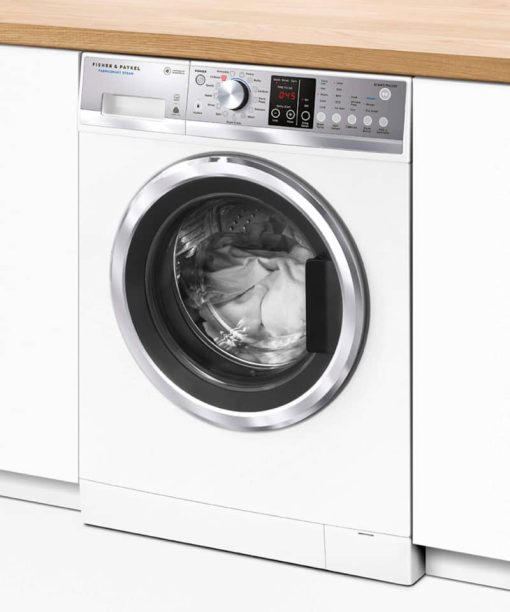 Fisher & Paykel Series 7 2.4 Cu. Ft. White Front Load Washer, Time Saver - Image 3