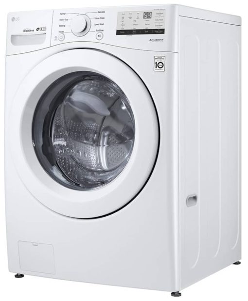 LG 4.5 Cu. Ft. White Ultra Large Front Load Washer - Image 3