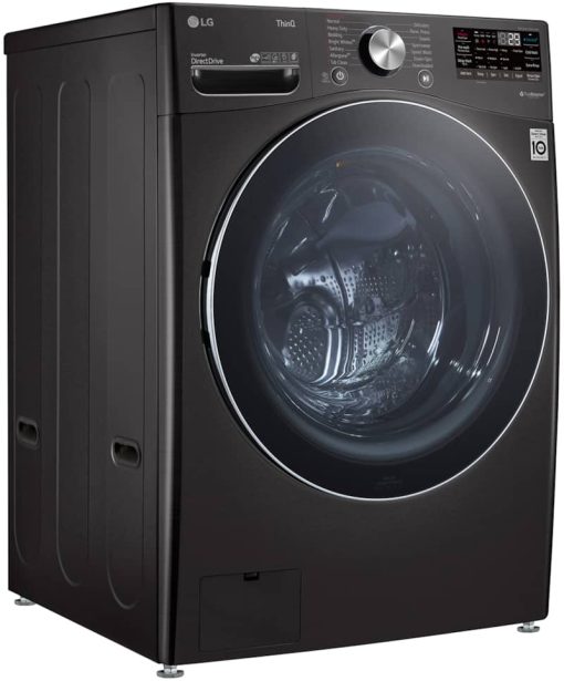 LG 5 Cu. Ft. Black Steel Smart Wi-Fi Enabled Front Load Washer With TurboWash 360 And Built-In Intelligence - Image 3