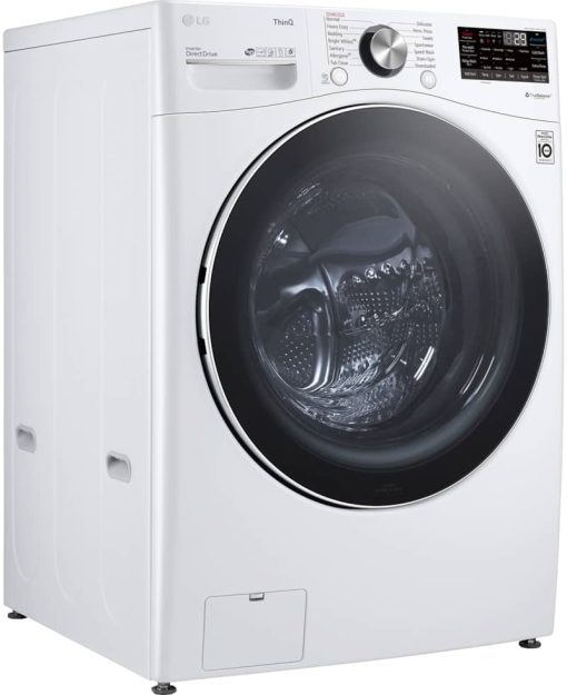 LG 5 Cu. Ft. White Steel Smart Wi-Fi Enabled Front Load Washer With TurboWash 360 And Built-In Intelligence - Image 3