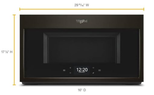 Whirlpool 1.9 Cu. Ft. Fingerprint Resistant Black Stainless Smart Over-The-Range Microwave With Scan-To-Cook Technology - Image 4