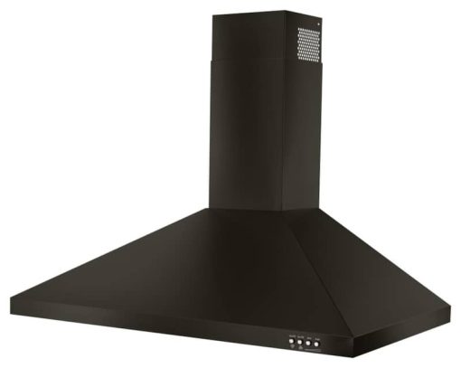 Whirlpool 30" Fingerprint Resistant Black Stainless Steel Contemporary Wall Mount Range Hood - Image 3